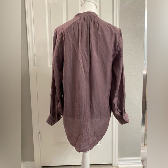 DR2 Long Sleeve Top Light Purple Casual Shirt Size Raglan Mock Turtleneck XS - Picture 3 of 6